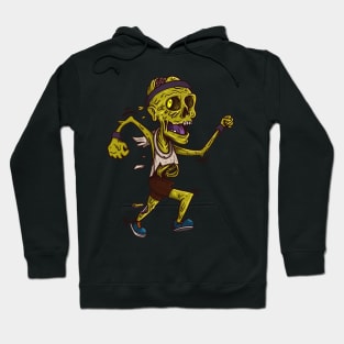 Funny Skellet who runs and love it Costumes for a Runner Hoodie